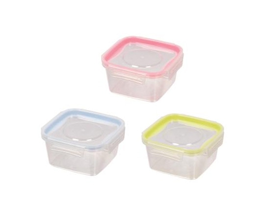 パール金属 NEWキープロック 洗いやすい保存容器 正方形 M 3個組 HB-1427 1パック（ご注文単位1パック）【直送品】