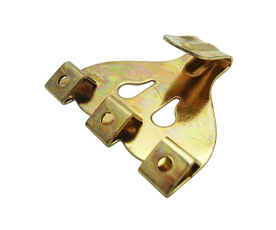 山口安製作所 額用金具 真鍮エックスフック 真鍮ミガキ 42mm×42mm Y-7003-1 1個(ご注文単位1個)【直送品】