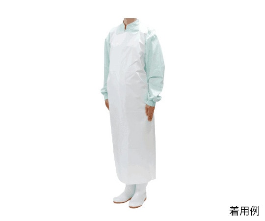 川西工業 ガードファイン軽量ウレタンエプロン 1枚 ホワイト LL 4449 1枚(ご注文単位1枚)【直送品】