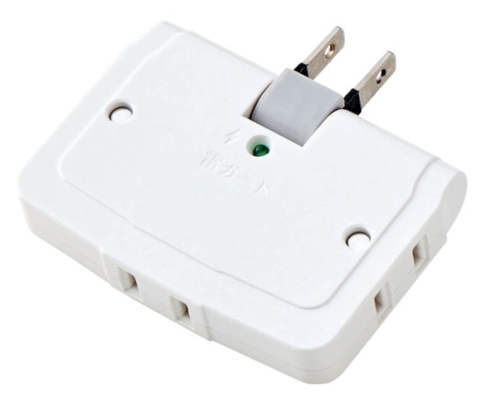 エレコム コーナータップ(雷ガード付き) T-KTR04WH 1個(ご注文単位1個)【直送品】