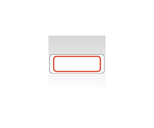 ニチバン マイタック(R)ラミネートラベル 保護フィルム付ラベル 赤枠 ML-207R 1個(ご注文単位1個)【直送品】