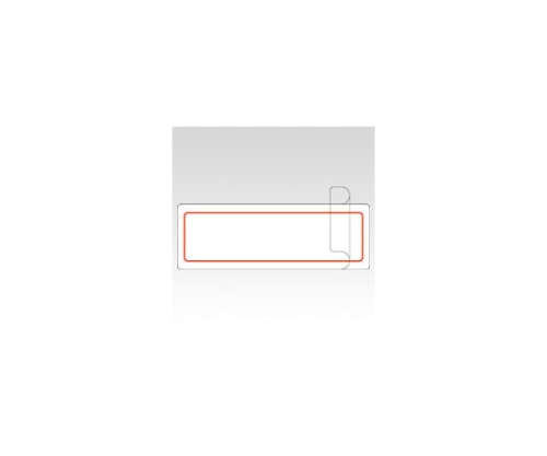 ニチバン マイタック(R)ラミネートラベル 保護フィルム付ラベル 赤枠 ML-213R 1個(ご注文単位1個)【直送品】