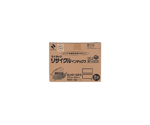 ニチバン マイタック(R)リサイクルインデックス OA対応 赤枠 MLBB-133RR 1個(ご注文単位1個)【直送品】