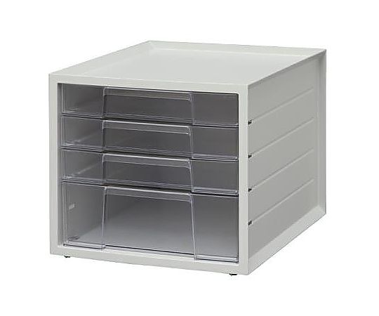 エスコ 276x335x 252mm/ 4段 レターケース EA954JA-70B 1個(ご注文単位1個)【直送品】