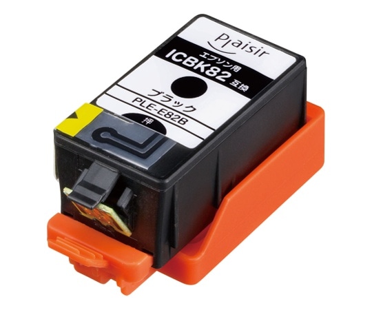 プレジール エプソン用汎用インクカートリッジ(ブラック) PLE-E82B 1個(ご注文単位1個)【直送品】