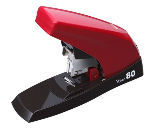 MAX(オフィス品・建築工具) 11号ホッチキス バイモ80 レッド HD-11UFL/R 1個(ご注文単位1個)【直送品】