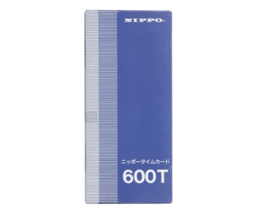 ニッポー タイムカード 600T 1パック(ご注文単位1パック)【直送品】