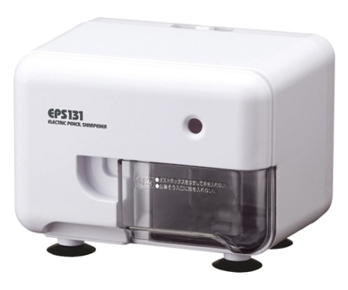 アスカ 電動シャープナー 芯先調整機能付き ホワイト EPS131W 1個(ご注文単位1個)【直送品】