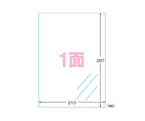 エーワン(A-ONE) フィルムラベルシール A41面 ツヤ消し 28793 1パック(ご注文単位1パック)【直送品】