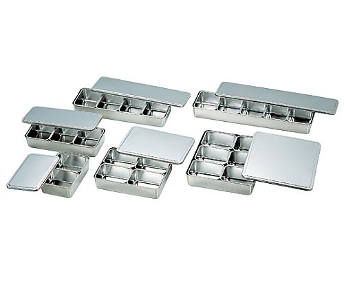 クローバー 18-8 大型 調味料入バット 角4ヶ入 AYK-13-14 1個（ご注文単位1個）【直送品】