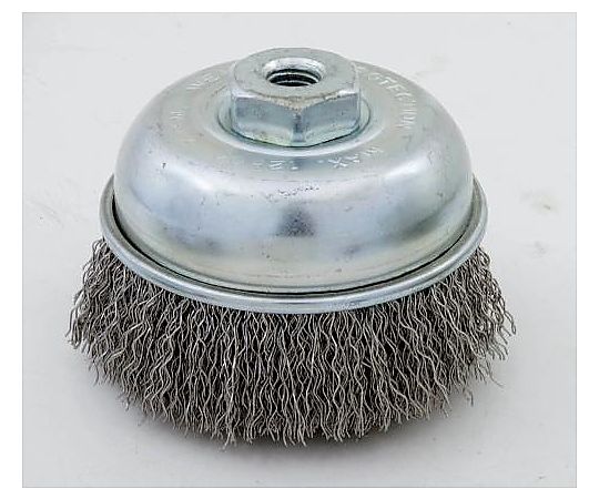 エスコ 75㎜/M10 ワイヤーブラシ(カップ型/ステンレス) EA809YS-12 1個(ご注文単位1個)【直送品】