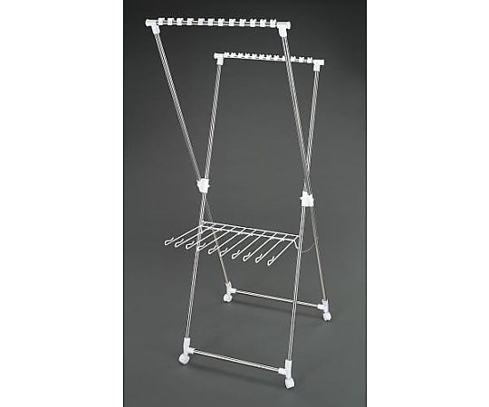 エスコ 700x800x1830mm 物干しスタンド(ステンレス製) EA951FB-305 1個(ご注文単位1個)【直送品】