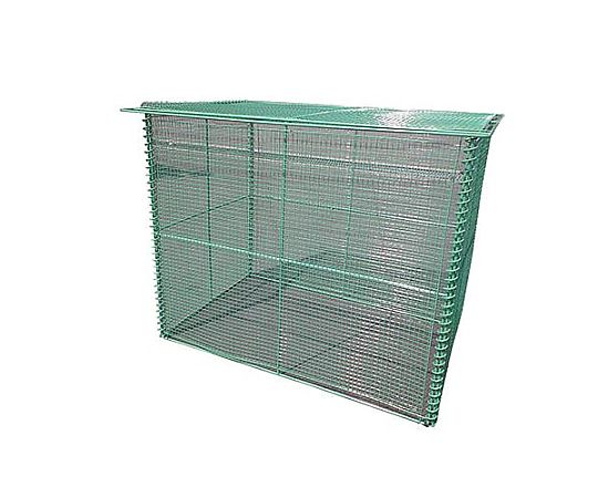 アズワン 900x600x750mm/ 405L ダストボックス(スチール製) EA995AA-511 1台(ご注文単位1台)【直送品】