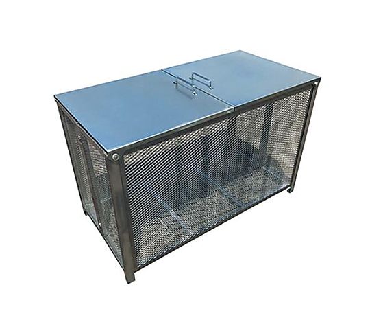 アズワン 1200x610x770mm/ 495L ダストボックス(スチール製) EA995AA-522 1台(ご注文単位1台)【直送品】