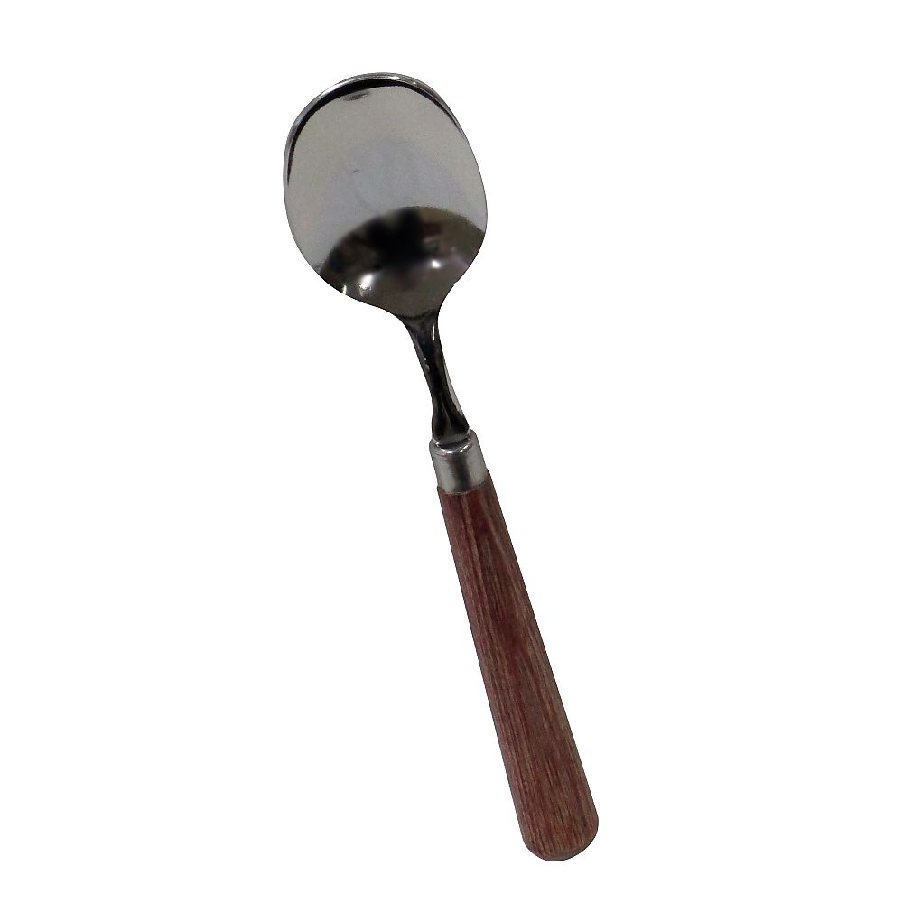 WIZ'A(アークランドサカモト) シャイニー 木柄 デザートスプーン No.PR6064 1本（ご注文単位1本）【直送品】