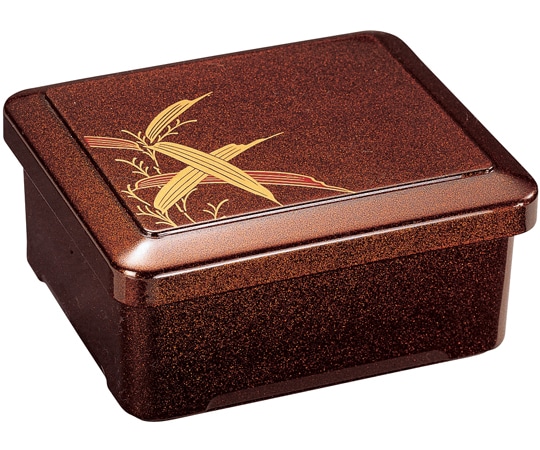 福井クラフト 爪掛丼重(大)梨地笹(蓋親) 42212070 1個（ご注文単位1個）【直送品】