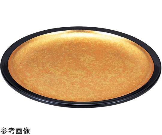 福井クラフト 尺7 満月皿 二色金箔 70009270 1個（ご注文単位1個）【直送品】