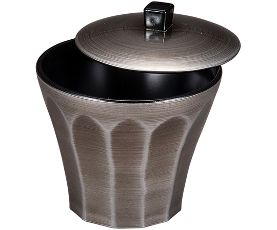 福井クラフト 耐熱2.8寸 荒彫小町カップ セット銀錆透き内黒 30045340 1個（ご注文単位1個）【直送品】