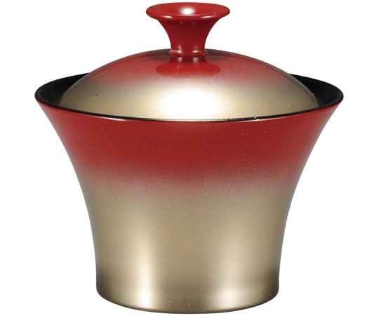 福井クラフト 耐熱聖火椀(蓋親)朱銀ぼかし 内黒 31007450 1個（ご注文単位1個）【直送品】