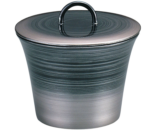 福井クラフト TAリング無地椀(蓋親)黒銀カスミ 31000630 1個（ご注文単位1個）【直送品】