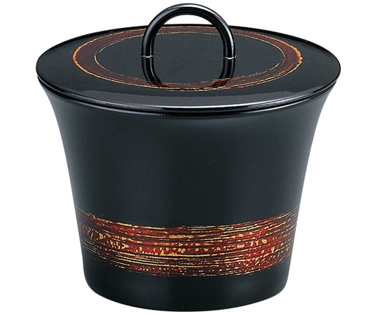 福井クラフト TAリング無地椀(蓋親)茶金帯 31000560 1個（ご注文単位1個）【直送品】