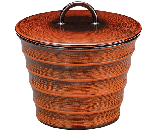 福井クラフト TAリングロクロ目椀(蓋親)栃刷毛目 31000690 1個（ご注文単位1個）【直送品】