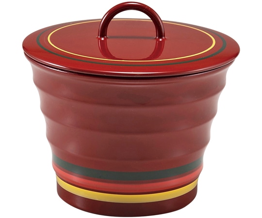 福井クラフト 耐熱リングロクロ目椀(蓋親)朱/歌舞伎 内黒 33710390 1個（ご注文単位1個）【直送品】