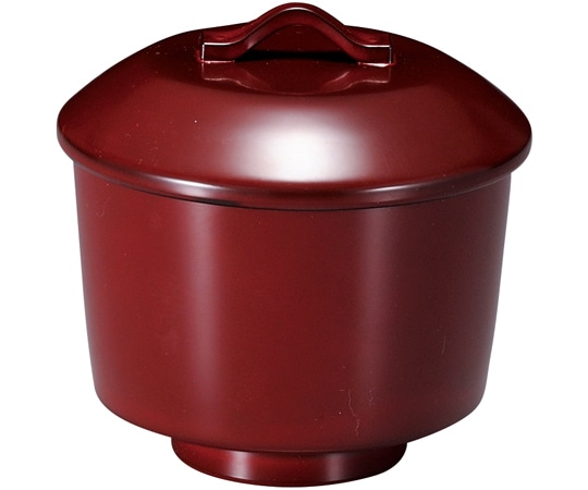 福井クラフト 耐熱風鈴椀 吟朱無地 内黒 31005990 1個（ご注文単位1個）【直送品】