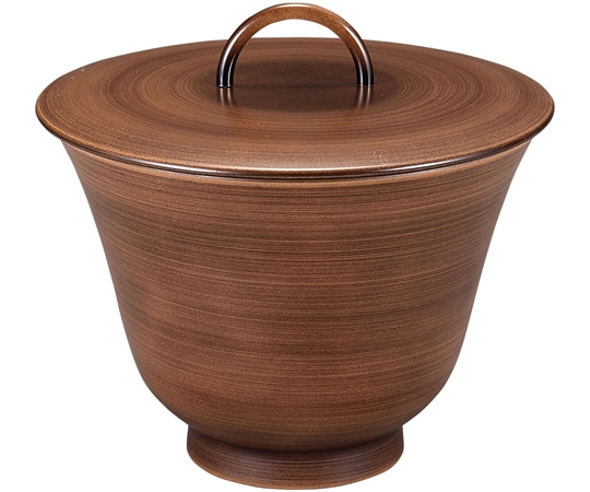 福井クラフト 耐熱リング百合型椀(大)ダークかすみ内黒 30045370 1個（ご注文単位1個）【直送品】