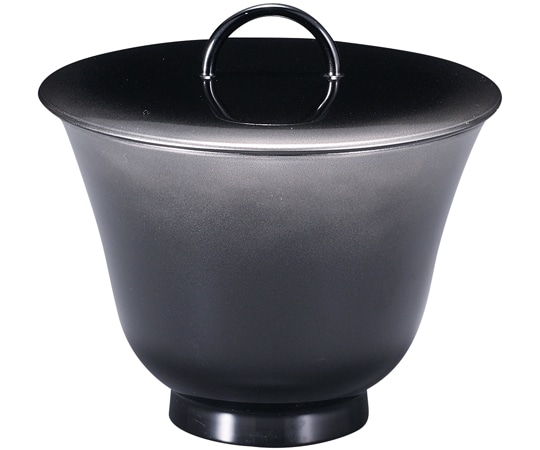 福井クラフト 耐熱リング百合型椀 セット 銀ぼかし 内黒(大) 31005670 1個（ご注文単位1個）【直送品】