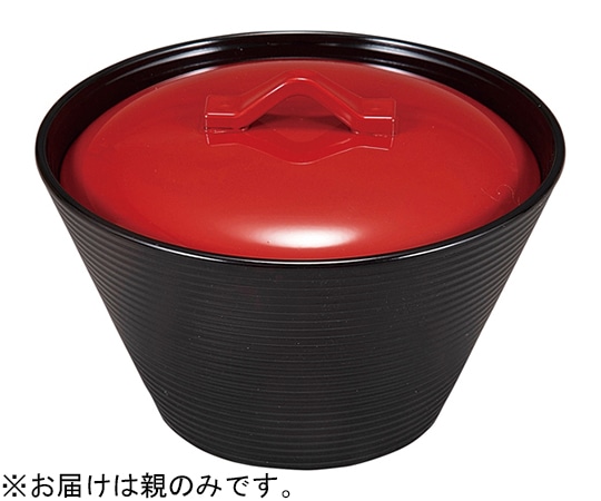 福井クラフト 耐熱千筋クィーン椀 親のみ 総黒(小) 32000492 1個（ご注文単位1個）【直送品】