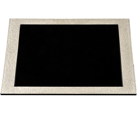 福井クラフト 尺5 やすらぎ懐石盆 シャンパンゴールドアクア内黒 15002980 1個（ご注文単位1個）【直送品】