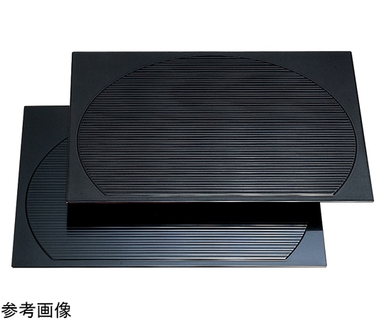 福井クラフト 尺3 乱引半月卓上敷盆 黒 15232870 1個（ご注文単位1個）【直送品】