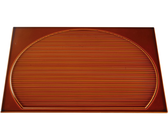 福井クラフト 尺3 乱引半月卓上敷盆 漆調春慶塗 15003060 1個（ご注文単位1個）【直送品】