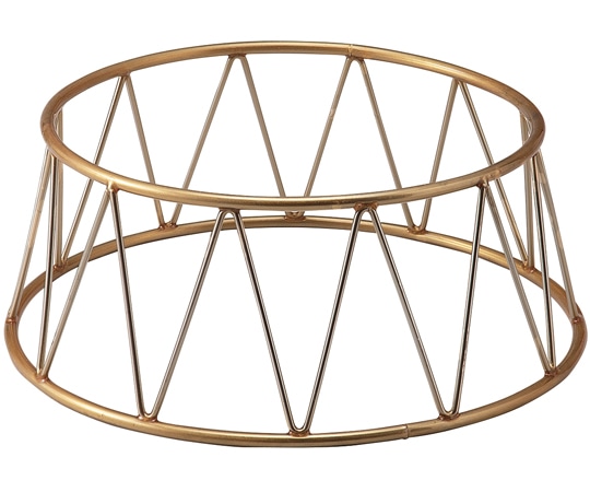 福井クラフト ドラムスタンド(ロータイプ)ゴールド φ250*H100 50002030 1個（ご注文単位1個）【直送品】
