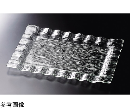 福井クラフト AC48cm さざ波ウェーブ長角盛皿 51354460 1個（ご注文単位1個）【直送品】