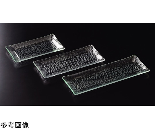 福井クラフト AC40cm さざ波長角盛皿 細タイプ 51354650 1個（ご注文単位1個）【直送品】