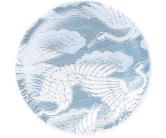 福井クラフト A)寿司皿 西陣 銀の鶴 50255780 1個（ご注文単位1個）【直送品】