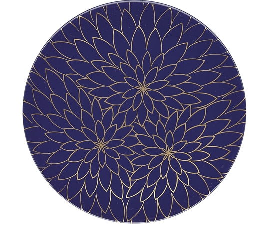 福井クラフト A150寿司皿 紺に金花 12042690 1個（ご注文単位1個）【直送品】