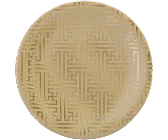 福井クラフト A150丸寿司皿 ベージュ 紗綾銀粉蒔 12040040 1個（ご注文単位1個）【直送品】