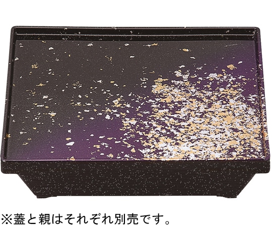 福井クラフト 8.5ダイヤ松花堂 盆(蓋)箔舞踊 41322103 1個（ご注文単位1個）【直送品】