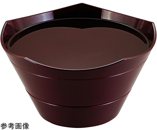 福井クラフト 8寸 王冠前菜盆 溜SH塗裏溜 21003470 1個（ご注文単位1個）【直送品】