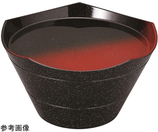 福井クラフト 7.3寸 王冠盛箱 黒銀パール内黒天黒 41322020 1個（ご注文単位1個）【直送品】