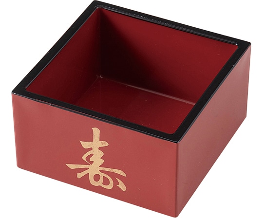 福井クラフト SD一合マス 朱天黒 寿入 81011530 1個（ご注文単位1個）【直送品】