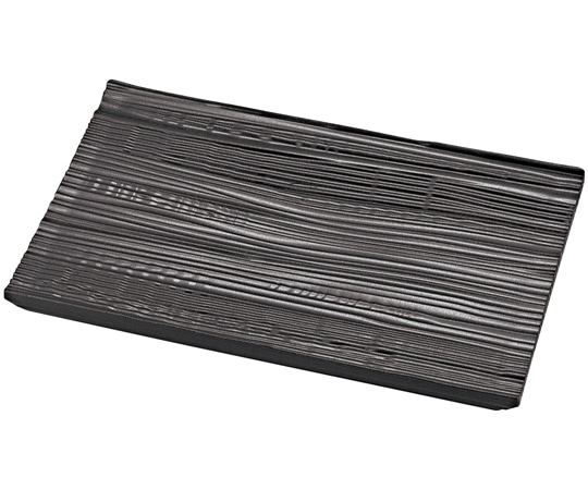 福井クラフト 流木盛皿(中)いぶし銀塗 270*158*22 51523880 1個（ご注文単位1個）【直送品】