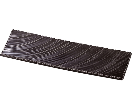 福井クラフト 34cm しのぎ波彫皿 黒銀いぶし塗 51060560 1個（ご注文単位1個）【直送品】