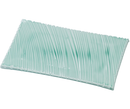 福井クラフト 33cm しのぎ波彫皿 深海青磁塗 51060780 1個（ご注文単位1個）【直送品】