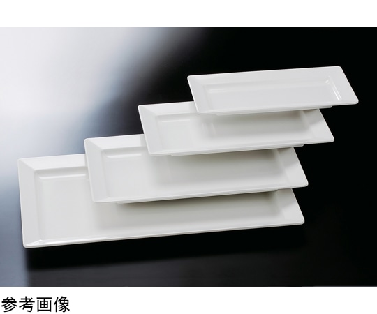 福井クラフト メラミン 71cm 隅丸長角盛皿 ホワイト 51353930 1個（ご注文単位1個）【直送品】