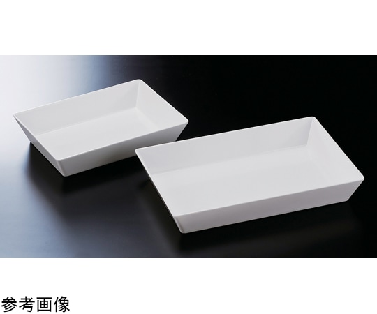 福井クラフト メラミン 45cm 長角深盛皿 ホワイト 51354020 1個（ご注文単位1個）【直送品】