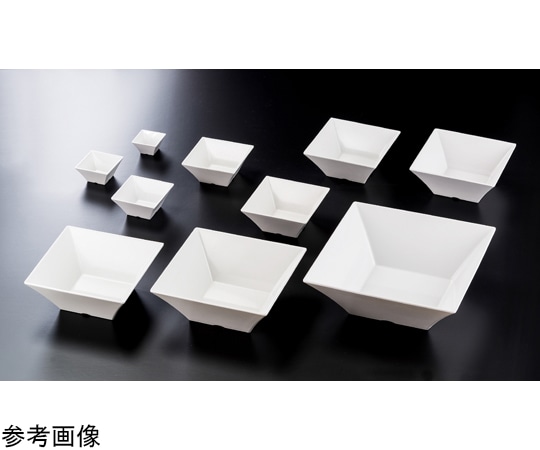 福井クラフト メラミン 13cm スクエアー盛鉢 ホワイト 51022280 1個（ご注文単位1個）【直送品】